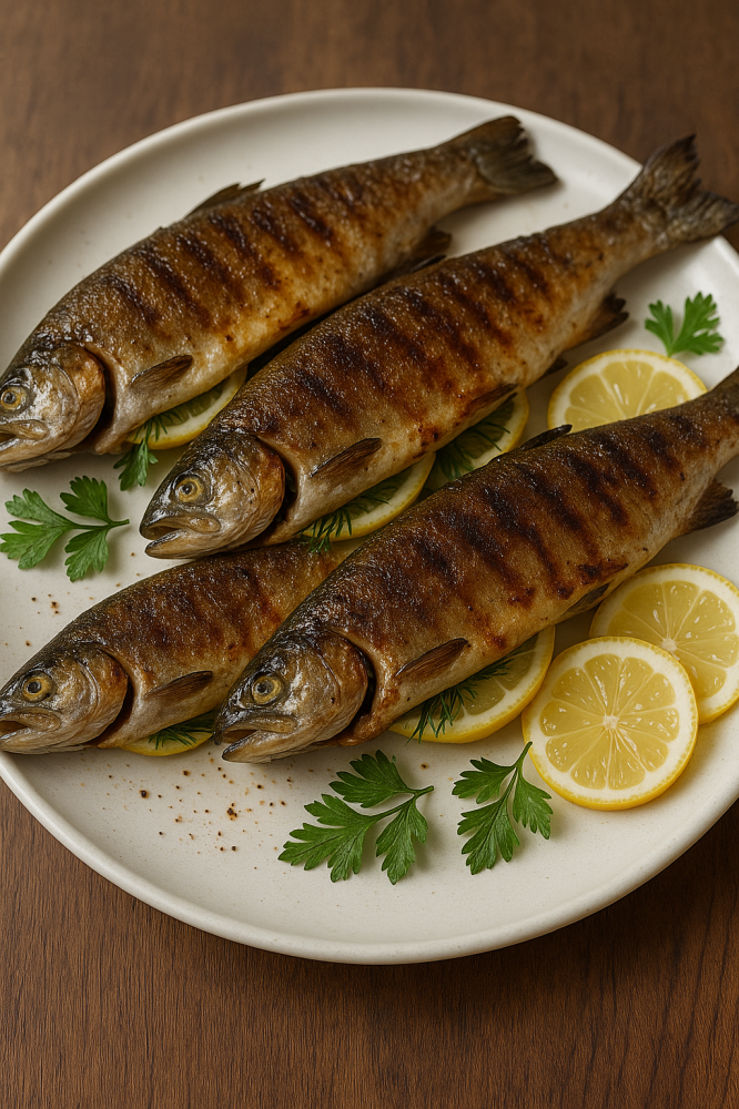 Ishkhan (truite du lac Sevan grillée)